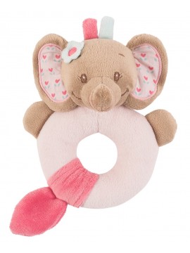 Nattou 655149 - Sonaglio Rose l'Elefante