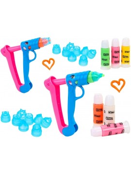 Kidea- Pistola Decorativa 4 Tubi Colore,  38120