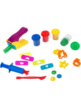 KIDEA- Morbido Vasetti con Accessori, 4 x 50 g, 37881