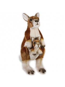 venturelli 770762 peluche canguro con baby