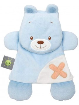 Nattou 730006 - Buddiezz Doudou con Cuscinetto di Gel Freddo/Caldo Orso, Azzurro