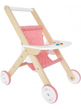 Hape - Passeggino in legno, Multicolore, E3603