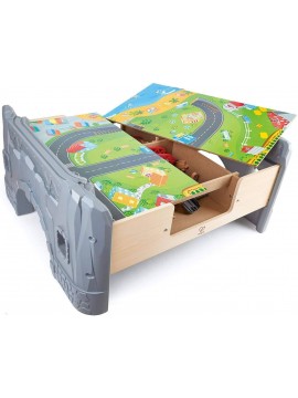 HAPE Pista in legno con tavolo e trenino E3766