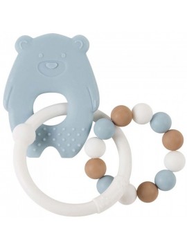 Nattou - Sonaglio in silicone azzurro e bianco 877640