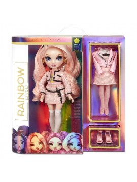 Rainbow High Bambola alla Moda Bella Parker, Bambola in Rosa