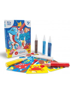 Sabbiarelli Sand-it for Fun - Kit Under The Sea in Fondo al Mare - Set Lavoretti Creativi: Colora con la Sabbia