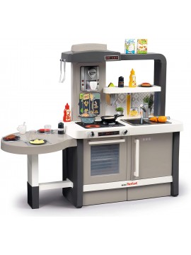 Smoby - Tefal Cucina Evolutive, per Bambini in Crescita, con Lavello, Piano Cottura, Forno, Molti Accessori