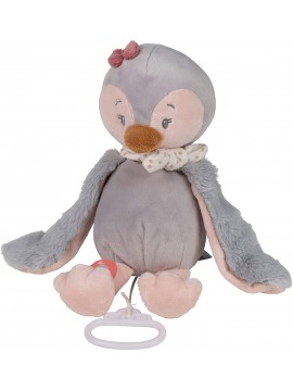 Nattou 244053 - Carillon Pinguino, Ninna-Nanna La Le Lu, 30 cm, Sasha e Pauline