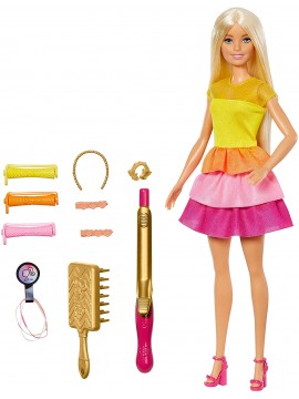 Barbie - con piastra arriccia capelli