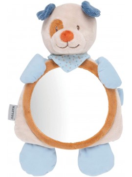 Nattou 333177 - Specchietto retrovisore Cagnolino con Chiusura a Strap