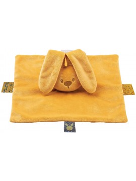 Nattou 877404 - Lapidou fazzoletto coniglio, color ocra