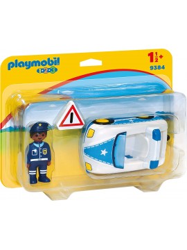 Playmobil 1.2.3 Auto della Polizia, Figurine, Colore Multicolore, 9384