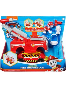 PAW Patrol, veicolo trasformabile Rise and Rescue con personaggio Marshall e accessori