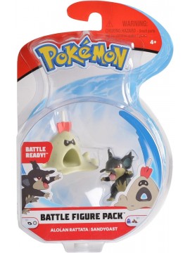 pokemon battle figure pack alolan rattata vs sandygast