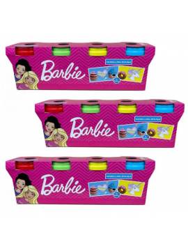 BARBIE PASTA DA MODELLARE 4 VASETTI 140GR