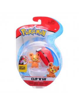 pokemon - battle figure Teddiursa e pokeball