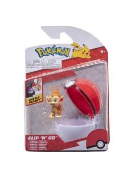pokemon battle figure chimchar pokeball