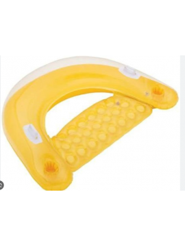 Intex 58859 - Lettino Gonfiabile per Piscina, Colore: Giallo