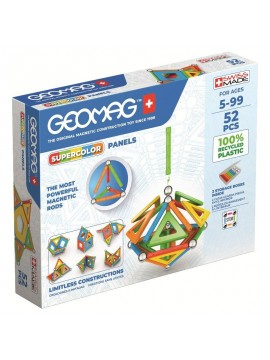 Geomag SuperColor Panels - Giocattolo magnetico in neodimio riciclato