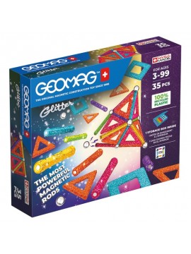 Geomag - Glitter Panels Recycled 35 pezzi