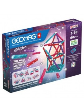 Geomag Glitter Panels Recycled 60 Pezzi