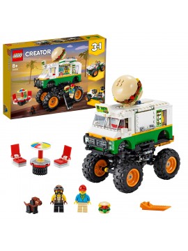 LEGO Creator 31104- 3in1 Il Monster Truck degli Hamburger con 3 Opzioni