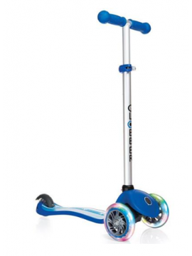 Monopattino a 3 Ruote a LED 3 Altezze Max 50Kg Globber PRIMO Fantasy Lights Up Stelle Azzurro