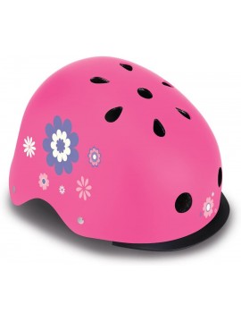 Globber - helmet elite light xs s 48-53 cm - deep pink flowers