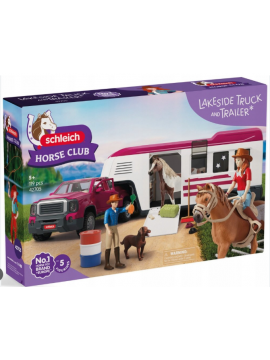SCHLEICH CLUB DEI CAVALLI 42705 -  CAMION E RIMORCHIO IN RIVA AL LAGO