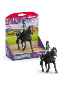 SCHLEICH FIGURE - LISA & STORM - HORSE CLUB