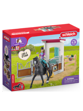 Schleich Stalla di cavalli con Lisa e Storm