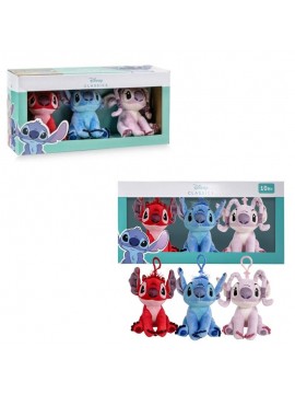 Disney Portachiavi Stitch, Angel e Leroy, 3 pezzi