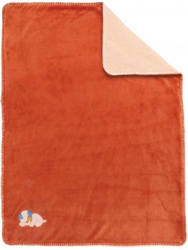Nattou Copertina morbida Supersoft Jim Il Cagnolino, 75 x 100 cm, Jim e Bob, Arancione