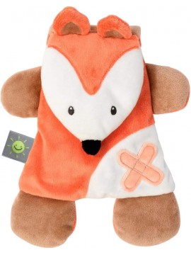 Nattou 730051 - Buddiezz Doudou con Cuscinetto di Gel Freddo/Caldo Volpe, Arancione