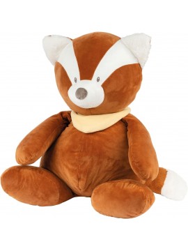 Nattou Maxi Peluche, Panda Rosso Boris, Compagno dalla Nascita, Ca. 75 cm Arancione