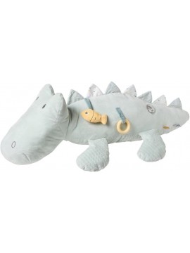 Nattou Peluche Attività, Romeo il Coccodrillo, In Poliestere, Ca. 28 cm, Romeo, Jules e Sally, Celeste