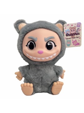 Onikuma Ash - Grigio Bambola Peluche 25cm Mostriciattolo Seduto viso PVC