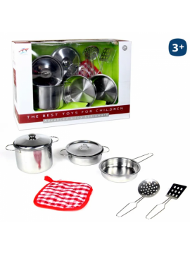 Set di giocattoli in metallo da 7 pezzi in scatola