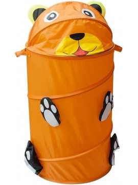 Teorema 51571 - Cesto Portagiochi, Pop Up Pieghevole, Orsetto, Altezza 90 Cm, Diametro 44 Cm, 3 anni +